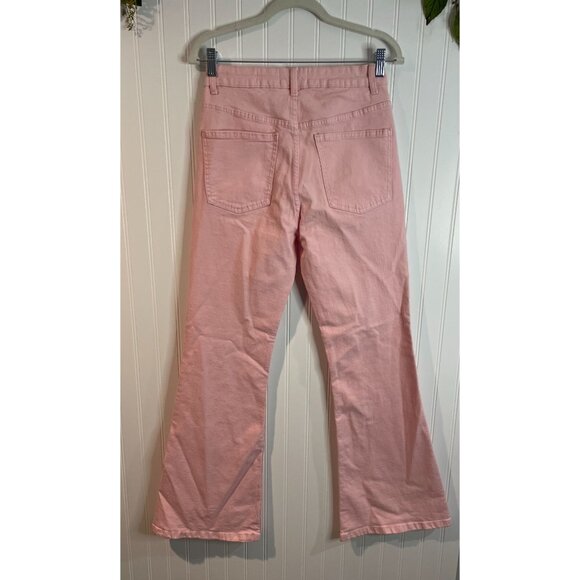 Cotton:On Womens Original Flare Jeans 6 US / 10 AU Pink Sustainable - Picture 2 of 16